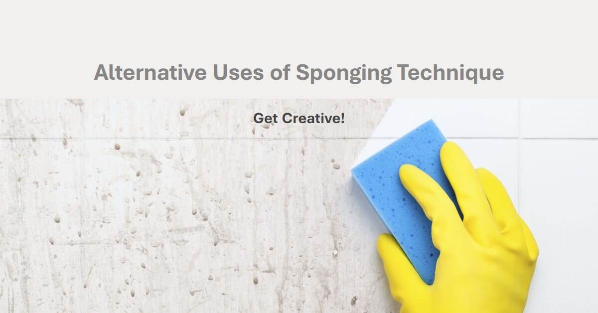 sponging technique