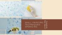 wall painting techniques sponging