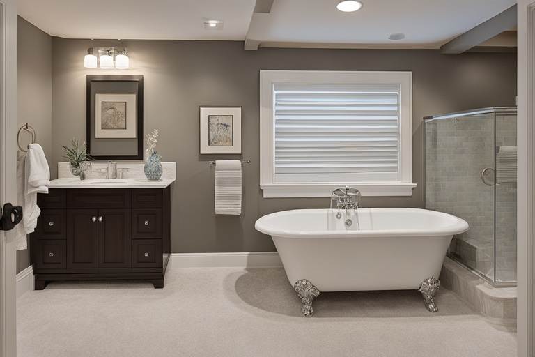 basement bedroom bathroom