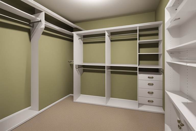 basement bedroom closet