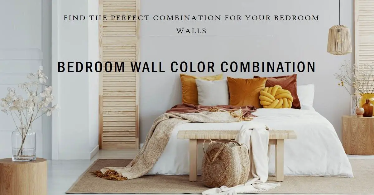 two colour combination for bedroom walls