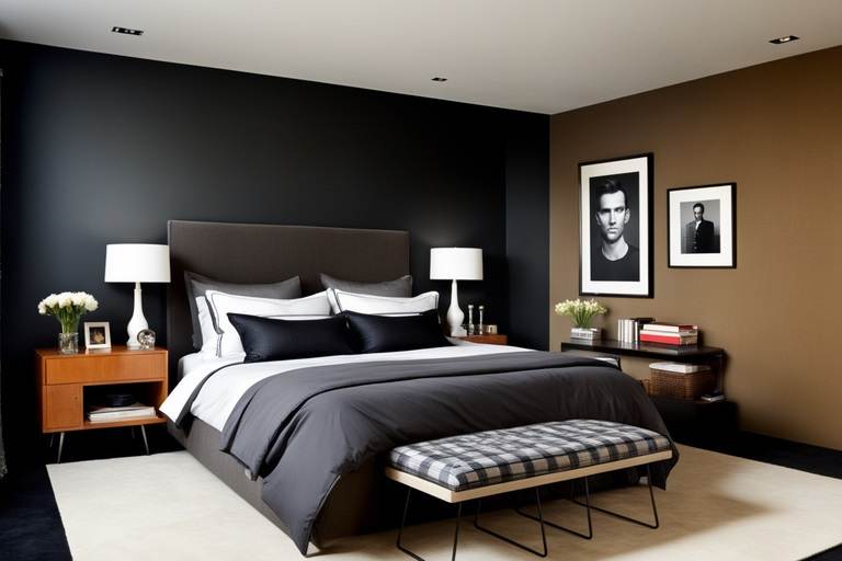 add a personal touch with accessories cool mens bedrooms