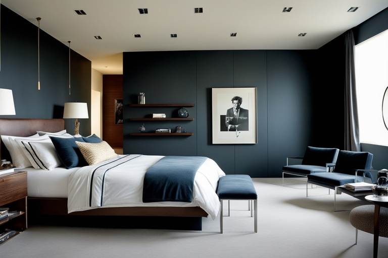 create a focal point with art or photography cool mens bedrooms