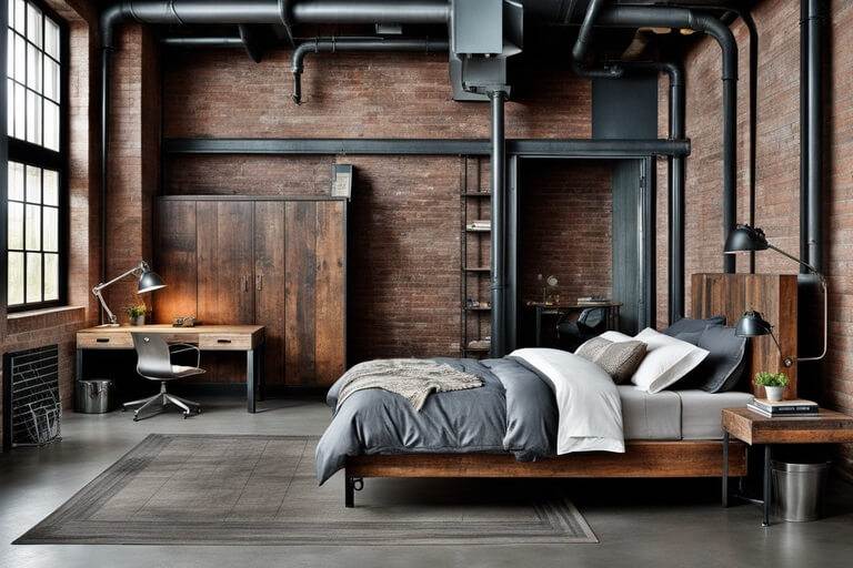 industrial bedroom ideas