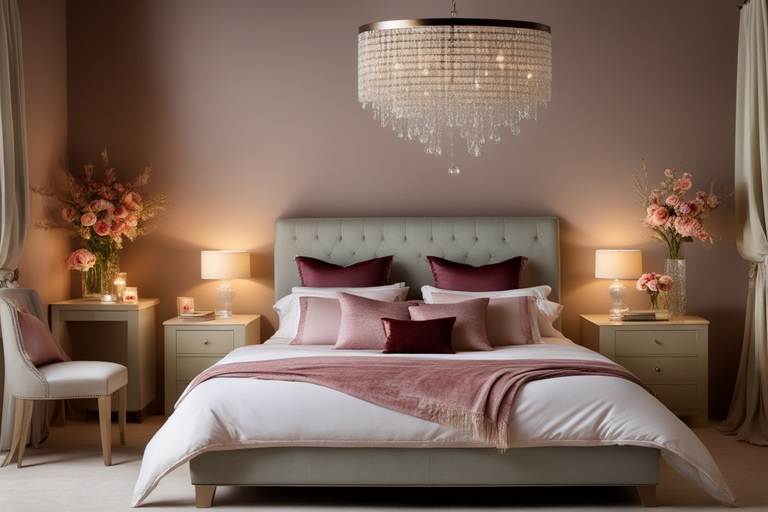 best types of accessories for a romantic bedroom