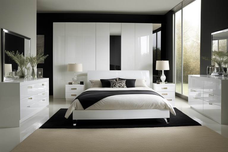 high gloss bedroom furniture