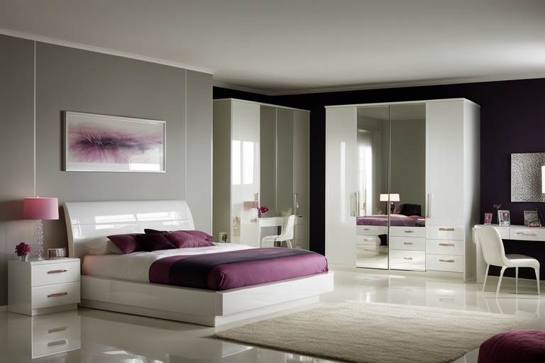 high gloss bedroom in a variety of styles