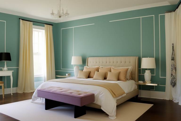 bedroom paint two colors ideas