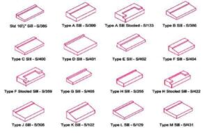 types of window sills