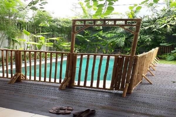 bamboo pool fences