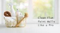 clean flat paint