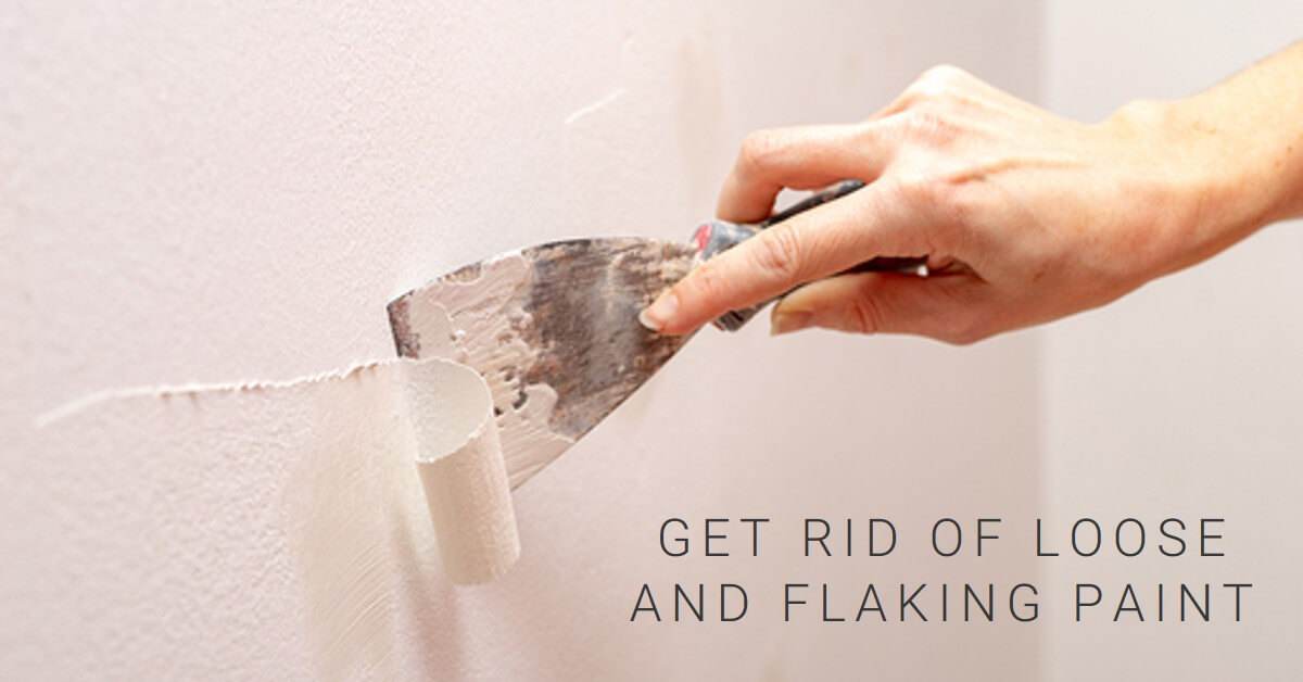 Remove Loose and Flaking Paint