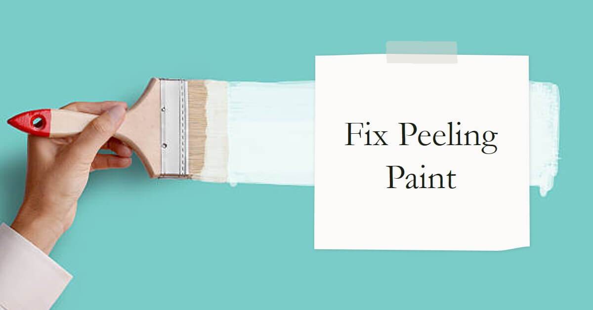 steps to fix peeling paint