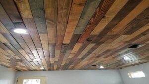 inexpensive cheap wood ceiling ideas