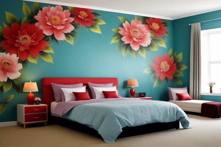 wall painting designs for bedroom